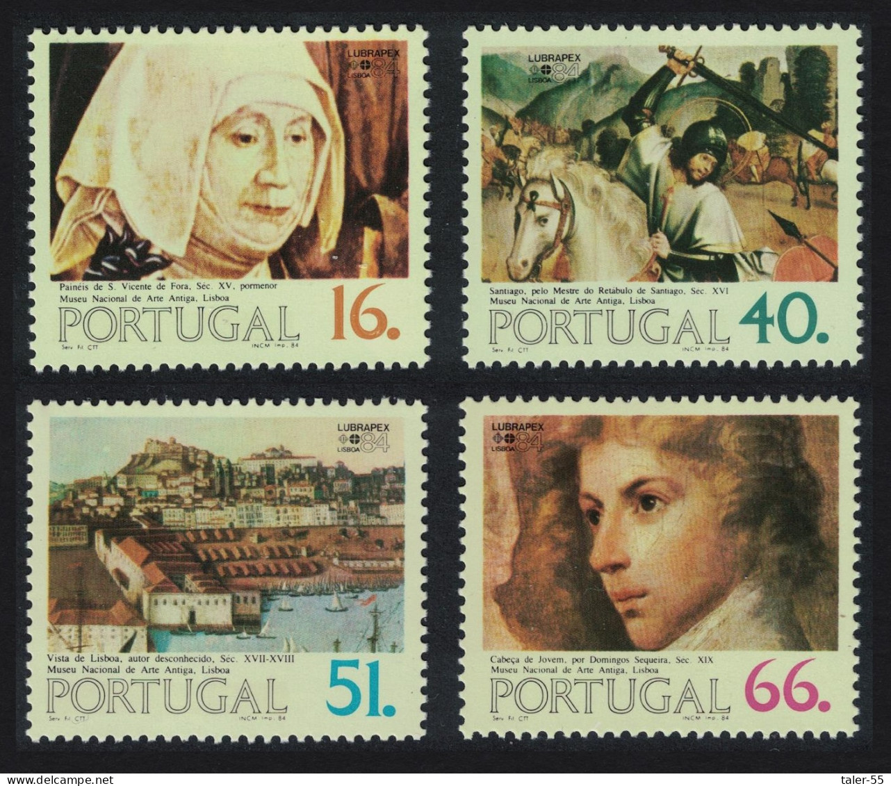 Portugal Paintings Altar Panel St Vincent 4v 1984 MNH SG#1960-1963 - Neufs