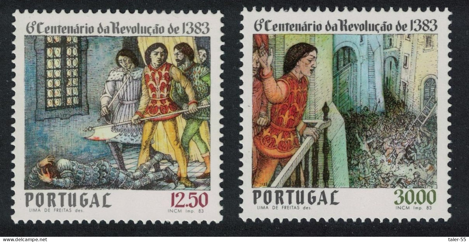 Portugal 600th Anniversary Of Independence 2v 1983 MNH SG#1933-1934 - Unused Stamps