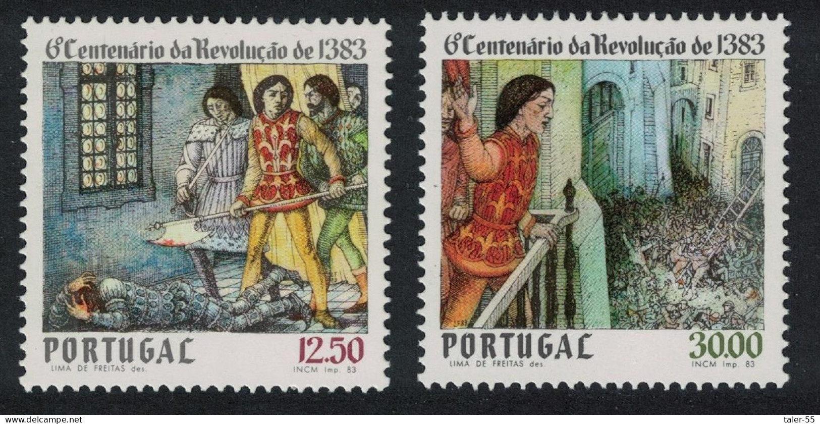 Portugal 600th Anniversary Of Independence 2v 1983 MNH SG#1933-1934 - Nuovi