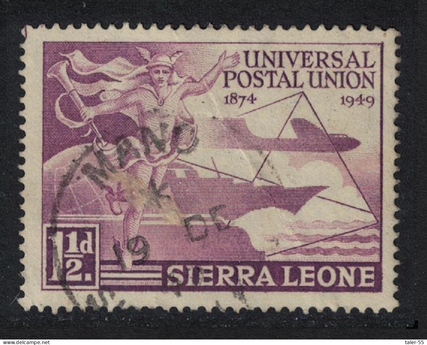 Sierra Leone 75th Anniversary Of UPU 1949 Canc SG#205 - Sierra Leone (...-1960)