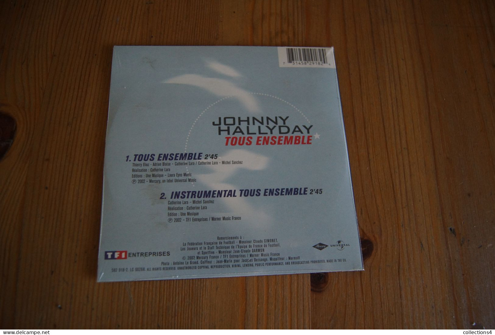 JOHNNY HALLYDAY TOUS ENSEMBLE CD NEUF SCELLE CHANSON EQUIPE DE FRANCE 2002 - Rock
