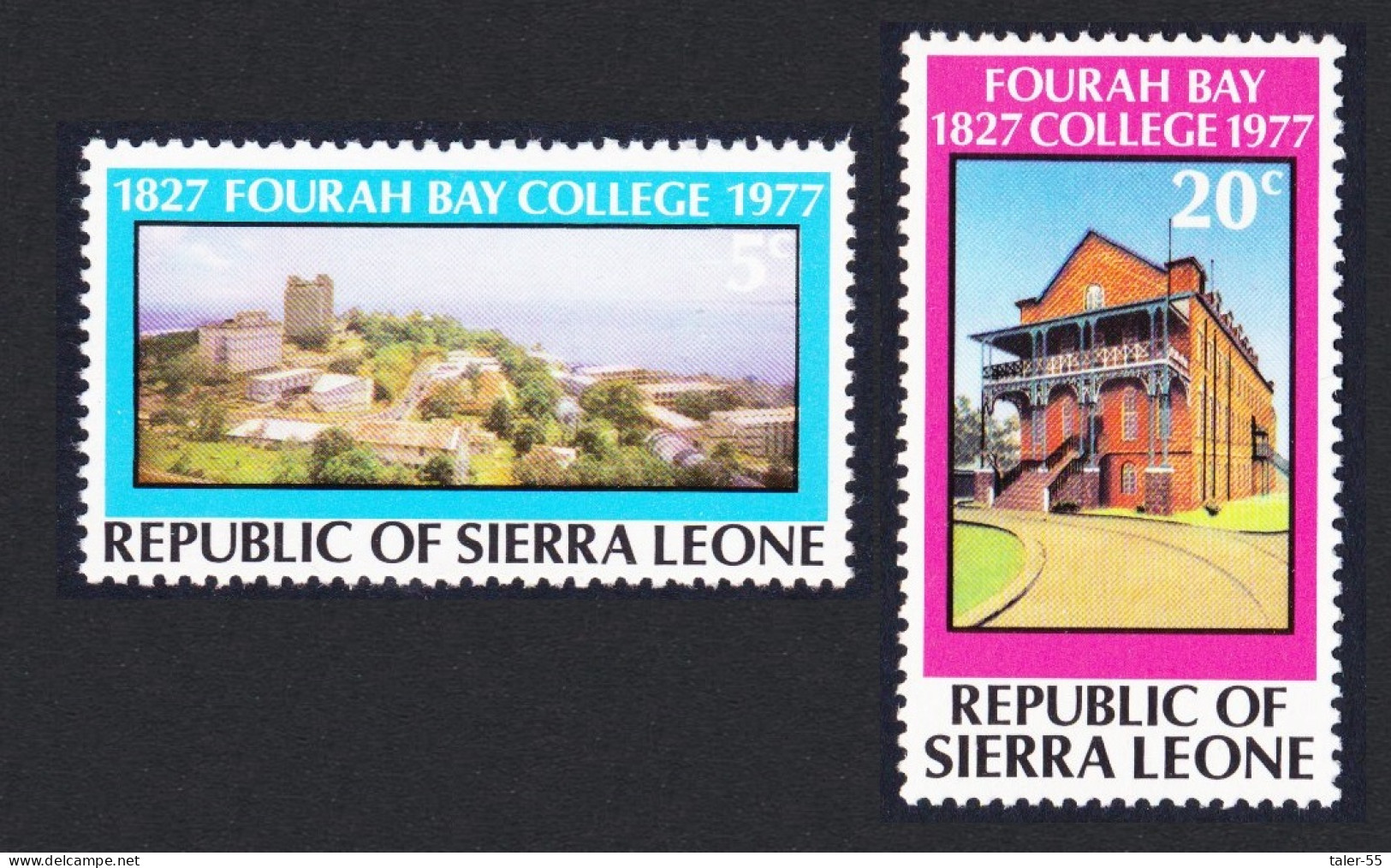 Sierra Leone 150th Anniversary Of Fourah Bay College 2v 1977 MNH SG#599-600 - Sierra Leone (1961-...)