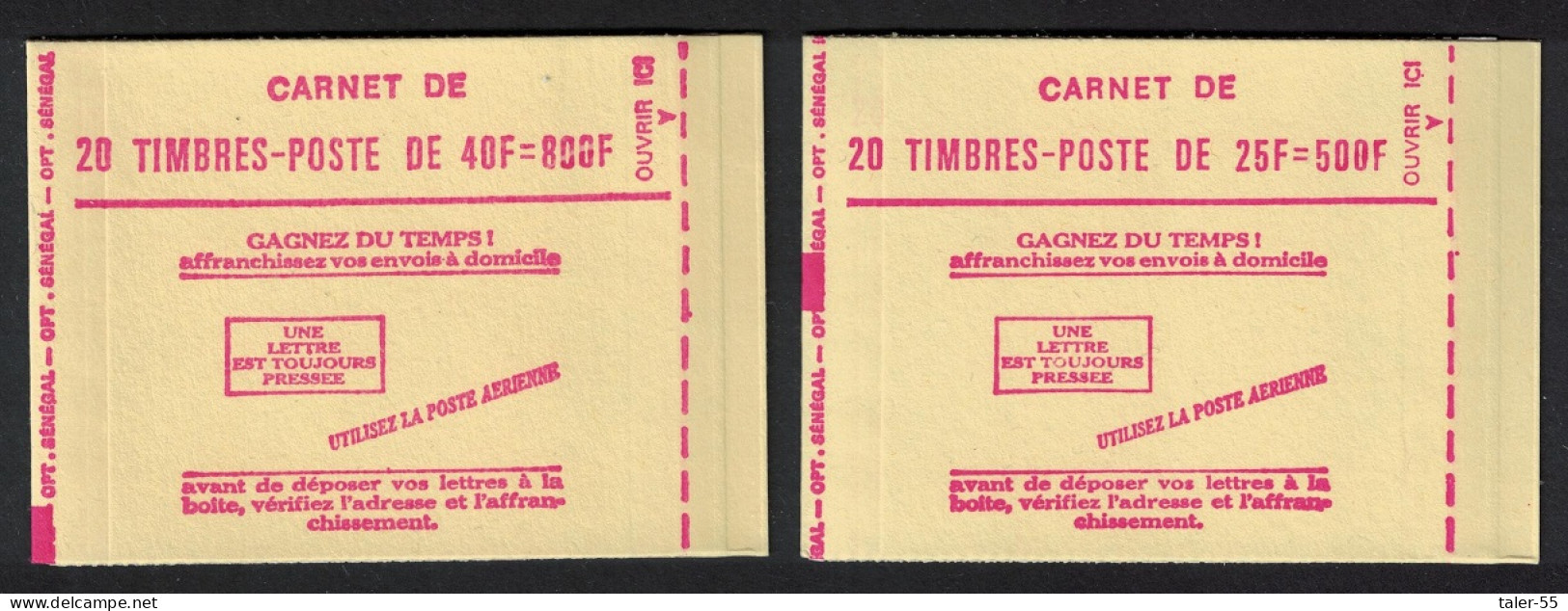 Senegal Senegalese Elegance 25f+40f BOOKLETS 20 SEALED EXTREMELY RARR 1972 MNH SG#503-504 MI#501-502 - Senegal (1960-...)