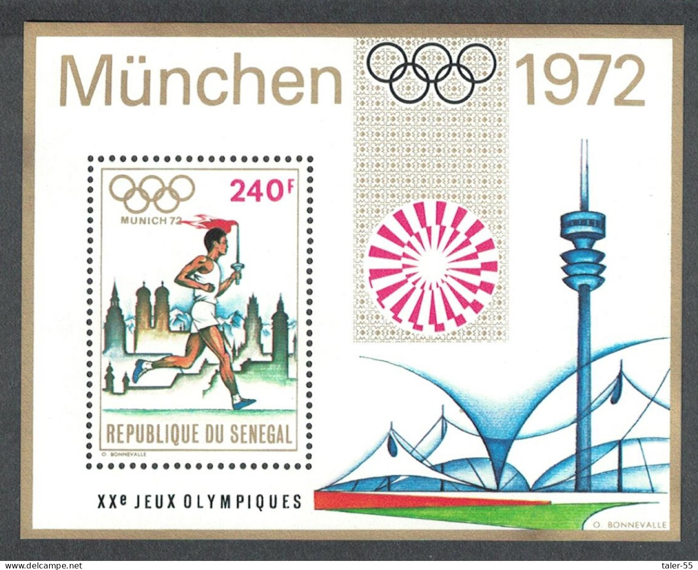 Senegal Olympic Games Munich MS 1972 MNH SG#MS500 Sc#369 - Senegal (1960-...)
