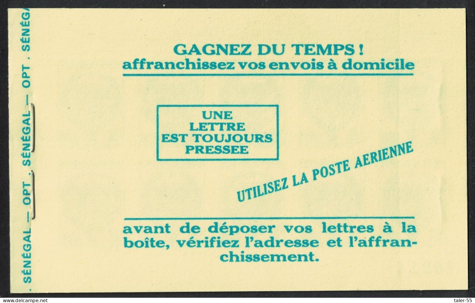 Senegal Arms Of Senegal 35f Booklet 20 Stamps EXTREMELY RARR 1971 MNH SG#446 MI#470 - Senegal (1960-...)