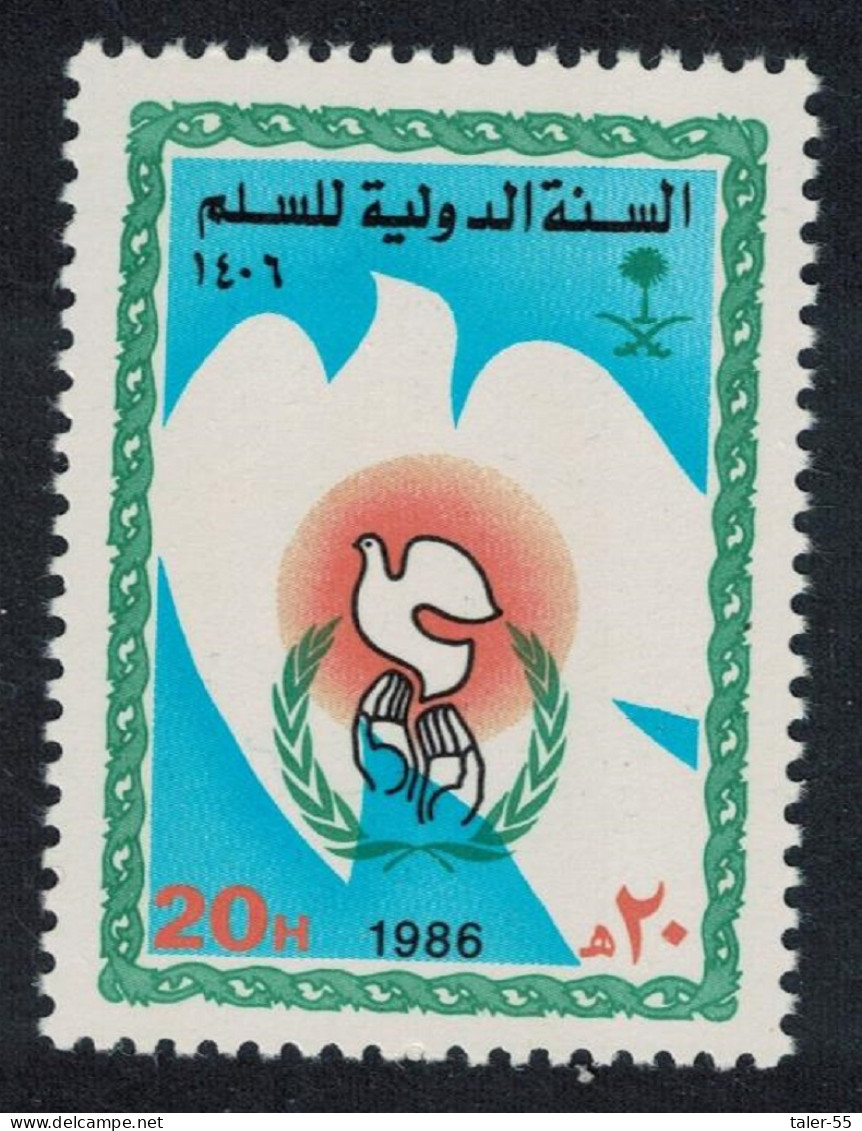 Saudi Arabia Bird International Peace Year 1986 MNH SG#1434 MI#834 Sc#971 - Saudi Arabia