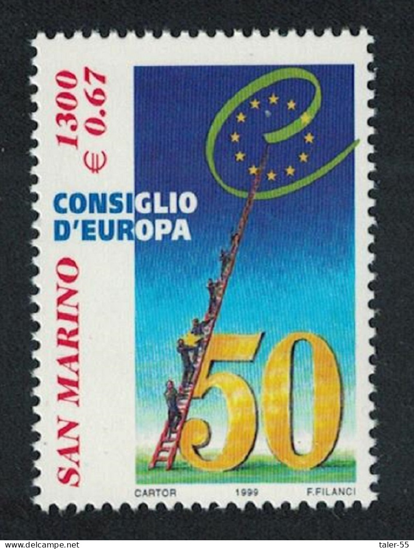 San Marino Council Of Europe 1999 MNH SG#1725 - Neufs