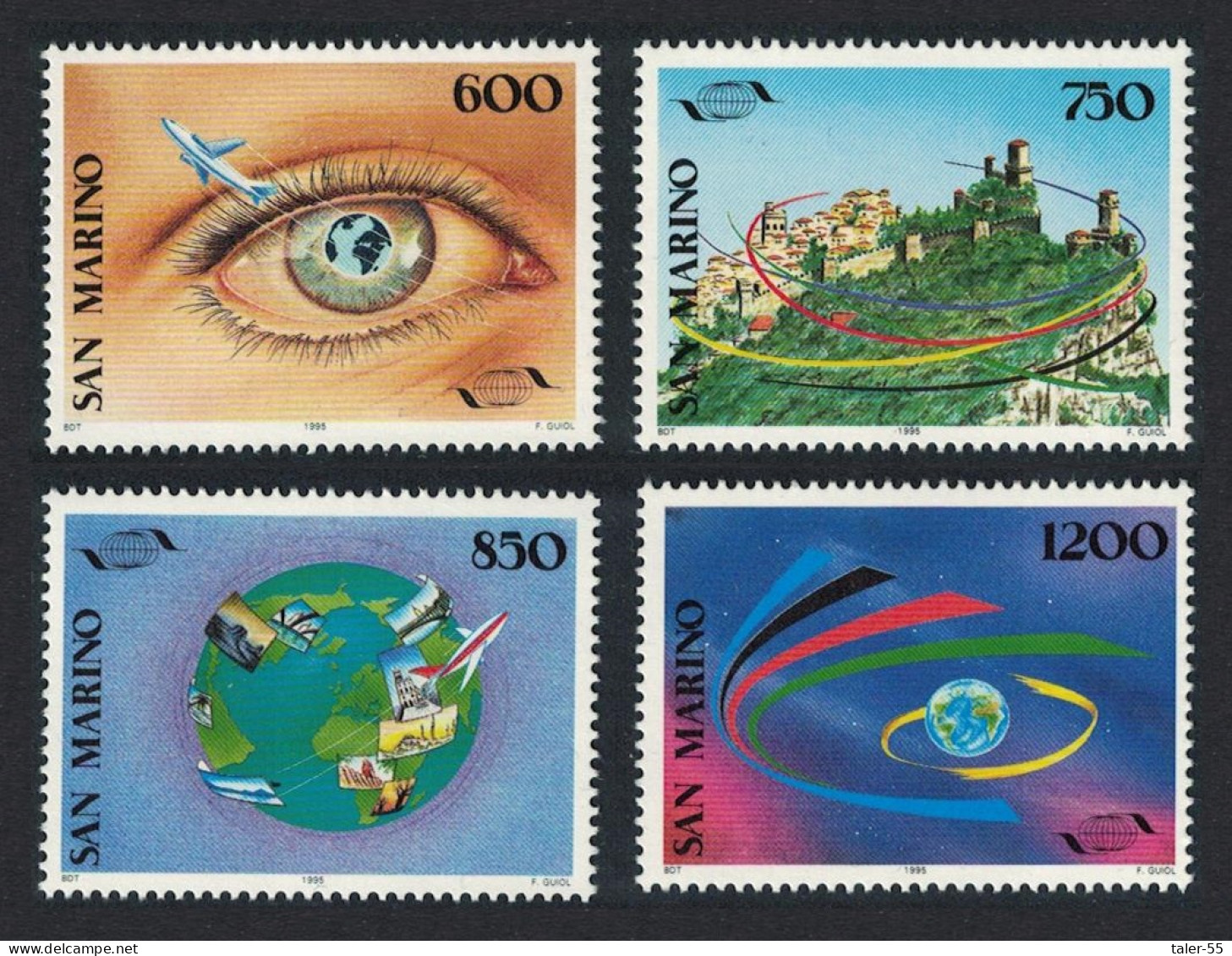 San Marino 20th Anniversary Of World Tourism Organization 4v 1995 MNH SG#1517-1520 - Unused Stamps