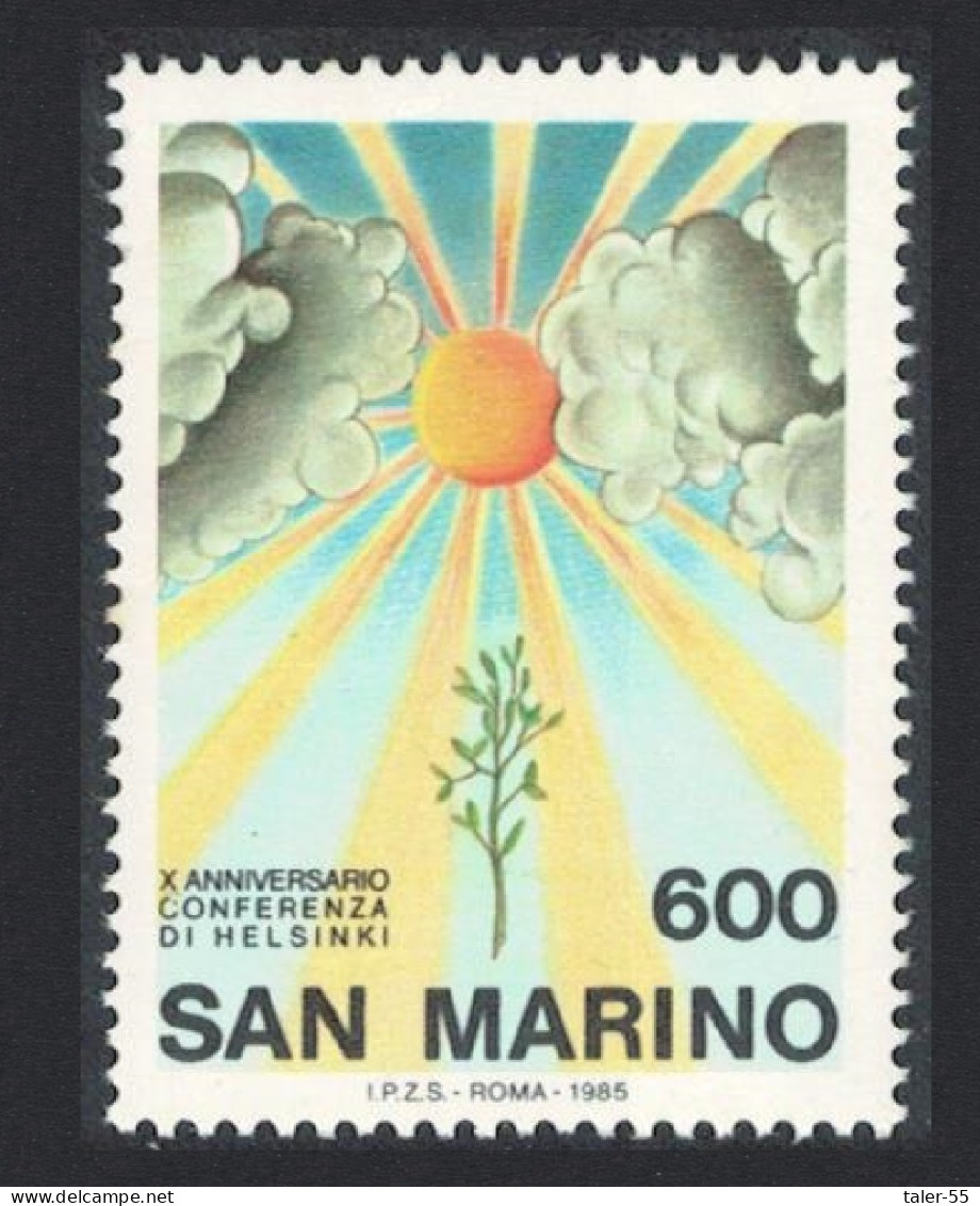 San Marino European Security And Co-operation 1985 MNH SG#1253 - Neufs