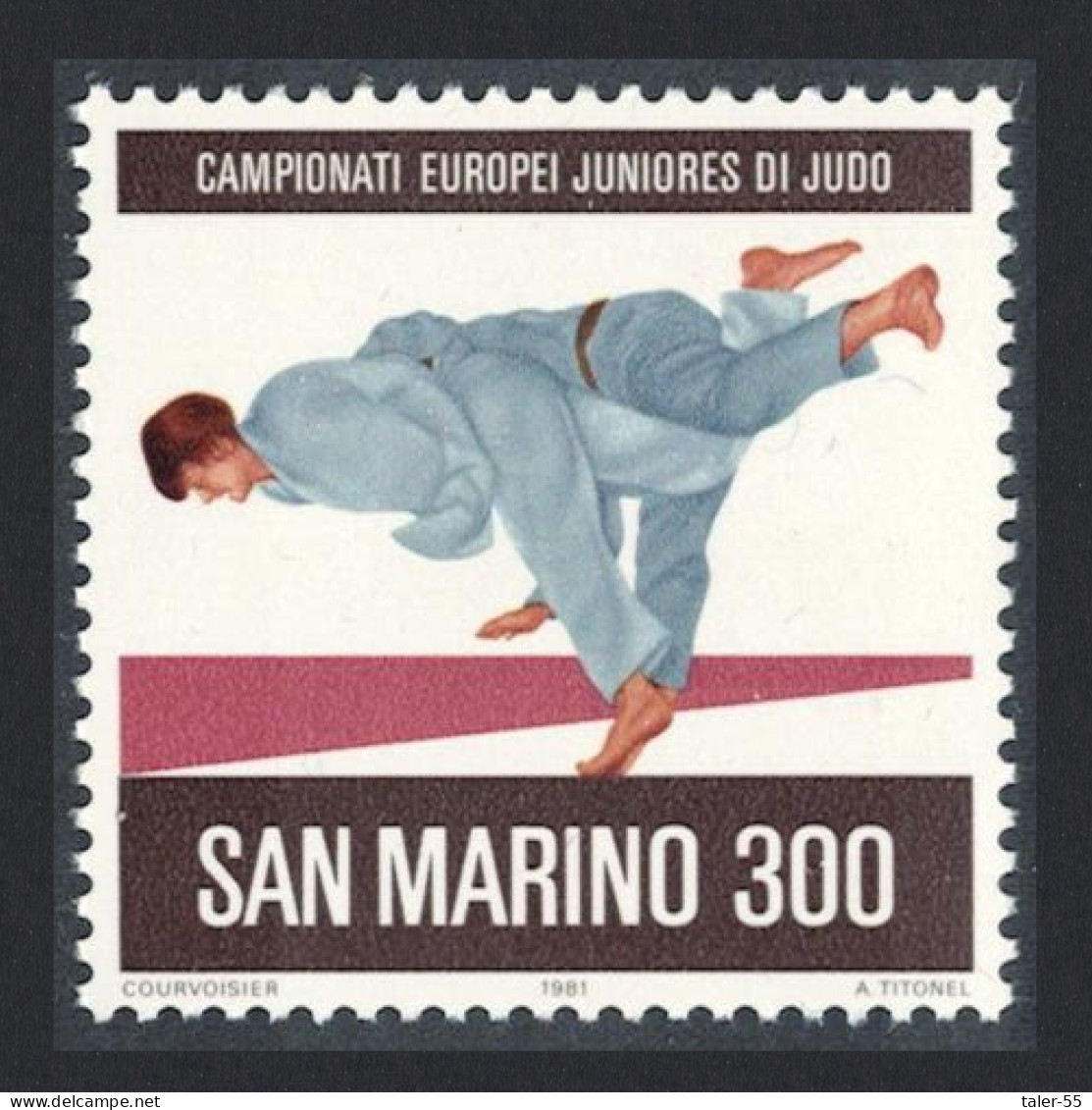 San Marino European Junior Judo Championships San Marino 1981 MNH SG#1170 - Neufs