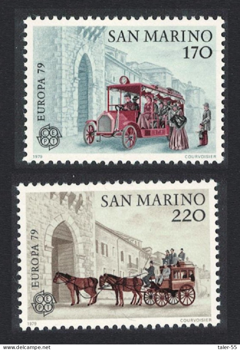 San Marino Postal Service Europa 2v 1979 MNH SG#1105-1106 Sc#945-946 - Neufs