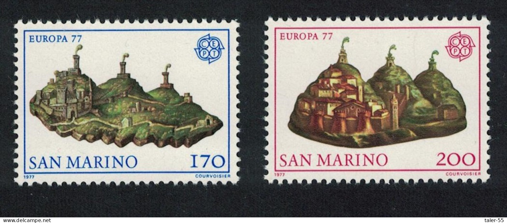 San Marino Europa Landscapes 2v 1977 MNH SG#1072-1073 - Nuevos