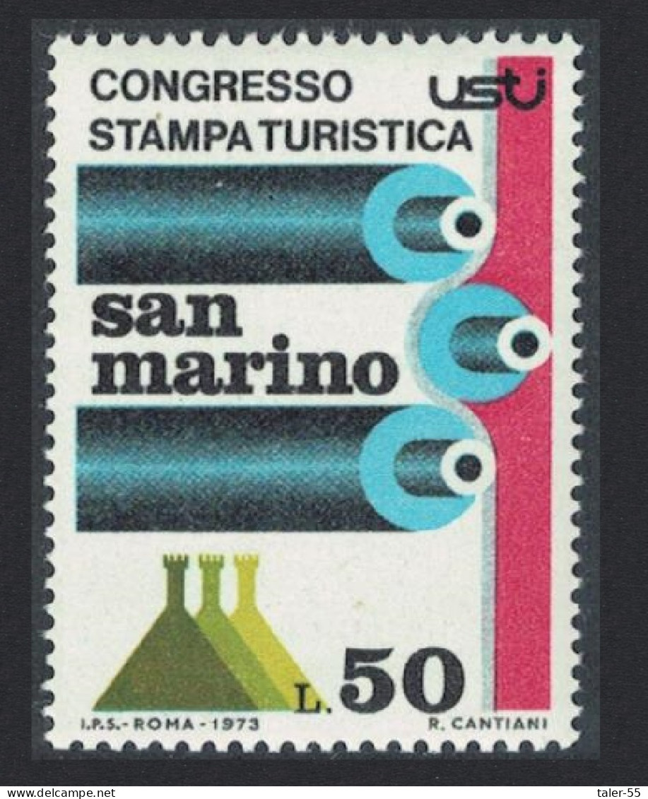 San Marino Tourist Press Congress 1973 MNH SG#962 - Ungebraucht