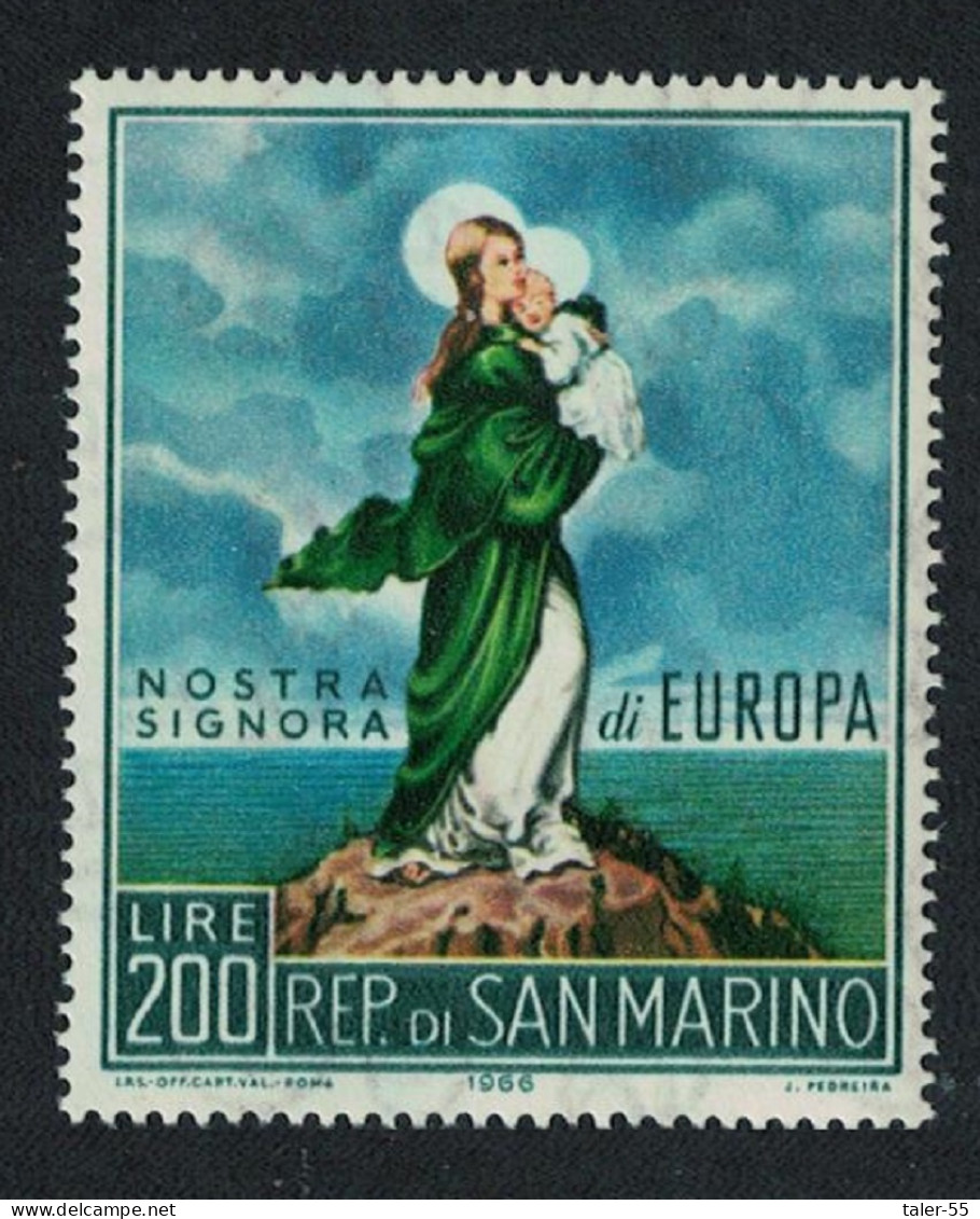 San Marino Our Lady Of Europe 1966 MNH SG#814 - Unused Stamps