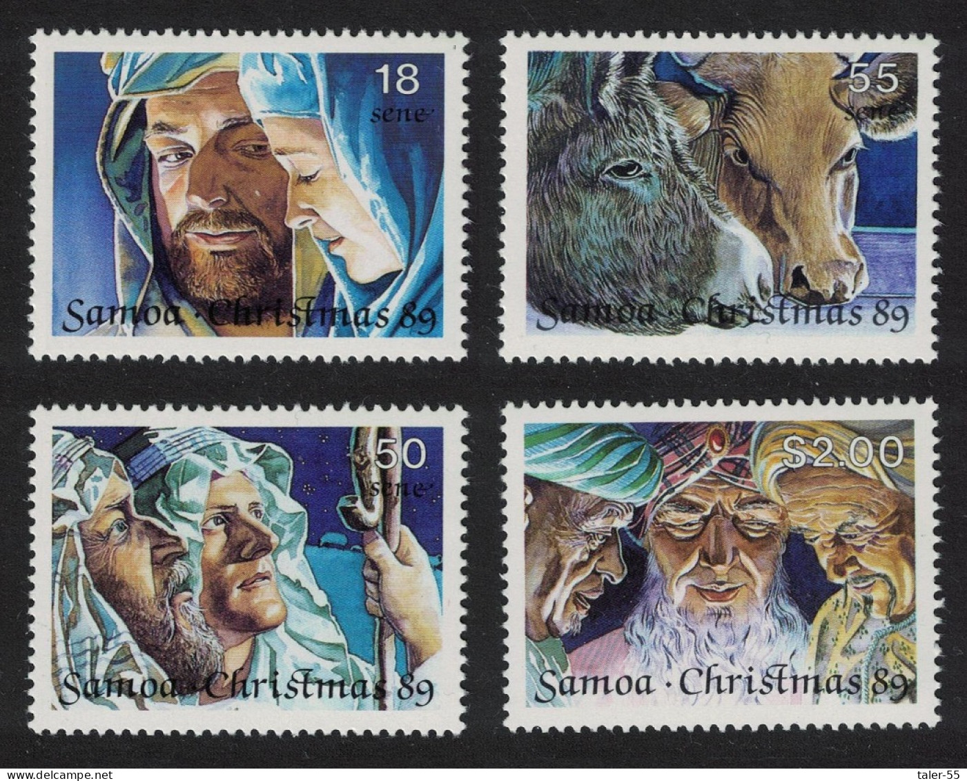 Samoa Christmas 4v 1989 MNH SG#835-838 - Samoa (Staat)