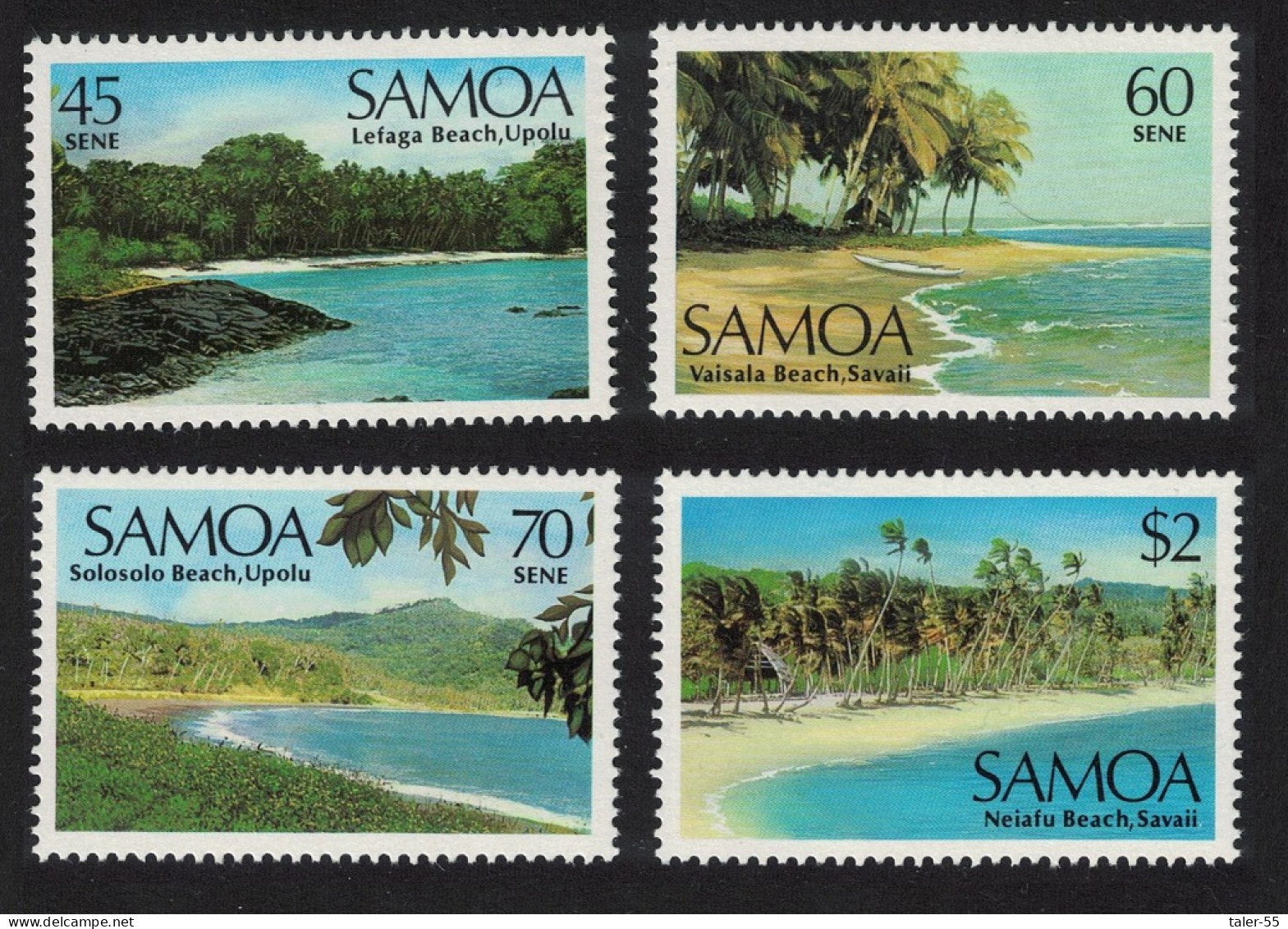 Samoa Coastal Scenes 4v 1987 MNH SG#754-757 Sc#697-700 - Samoa