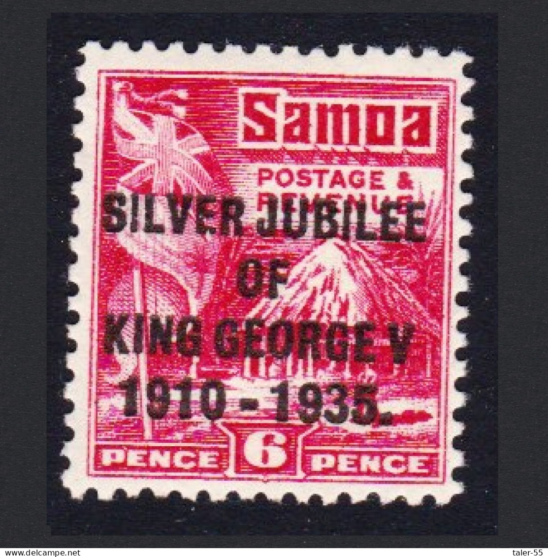 Samoa George V Silver Jubilee 6 Pence 1935 MH SG#179 - Samoa