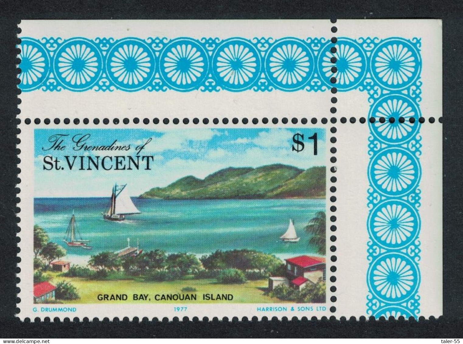 St. Vincent Gren Yachts Boats Grand Bay Corner 1977 MNH SG#109 - St.Vincent & Grenadines