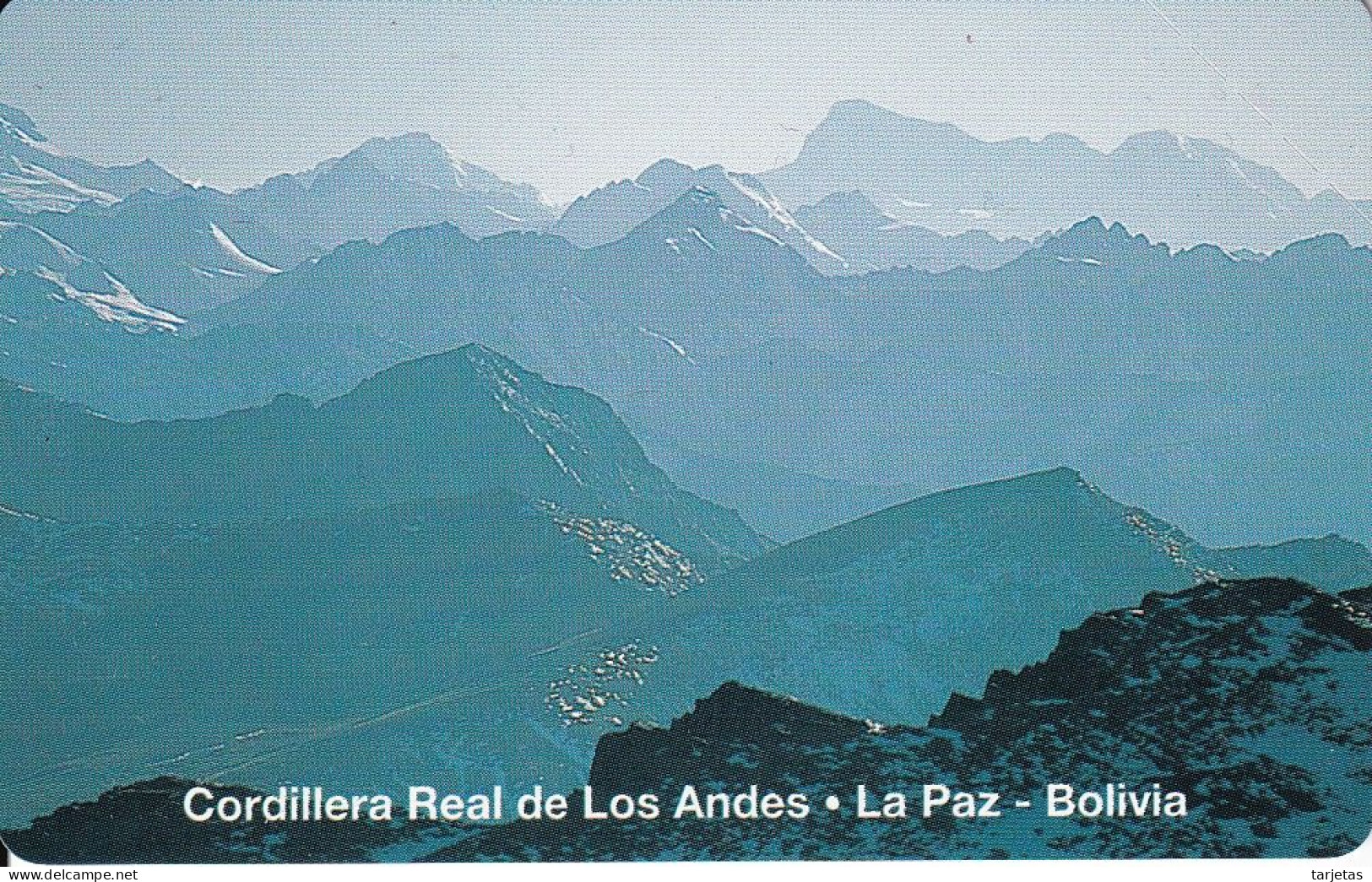 TARJETA DE BOLIVIA DE ENTEL DE LA CORDILLERA DE LOS ANDES - LA PAZ (NUEVA-MINT) - Bolivie