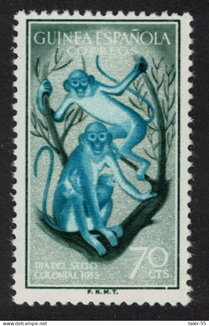 Spanish Guinea Moustached Monkeys 1955 MNH SG#410 - Guinée Espagnole