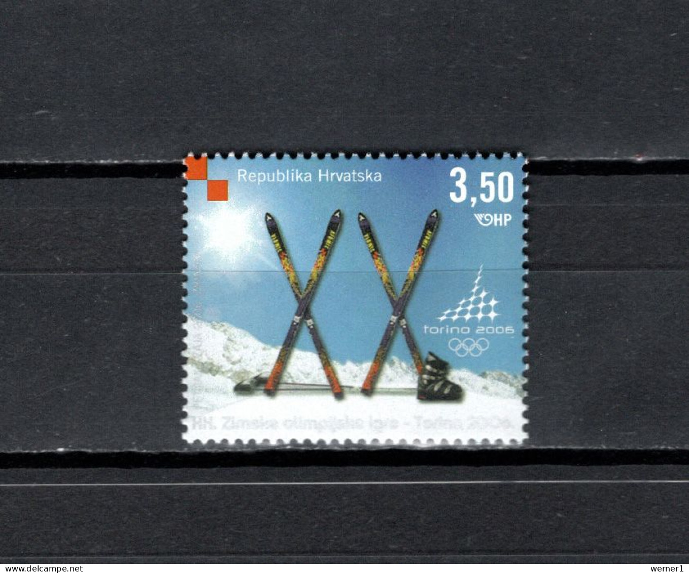 Croatia 2006 Olympic Games Turin Torino, Stamp MNH - Winter 2006: Torino