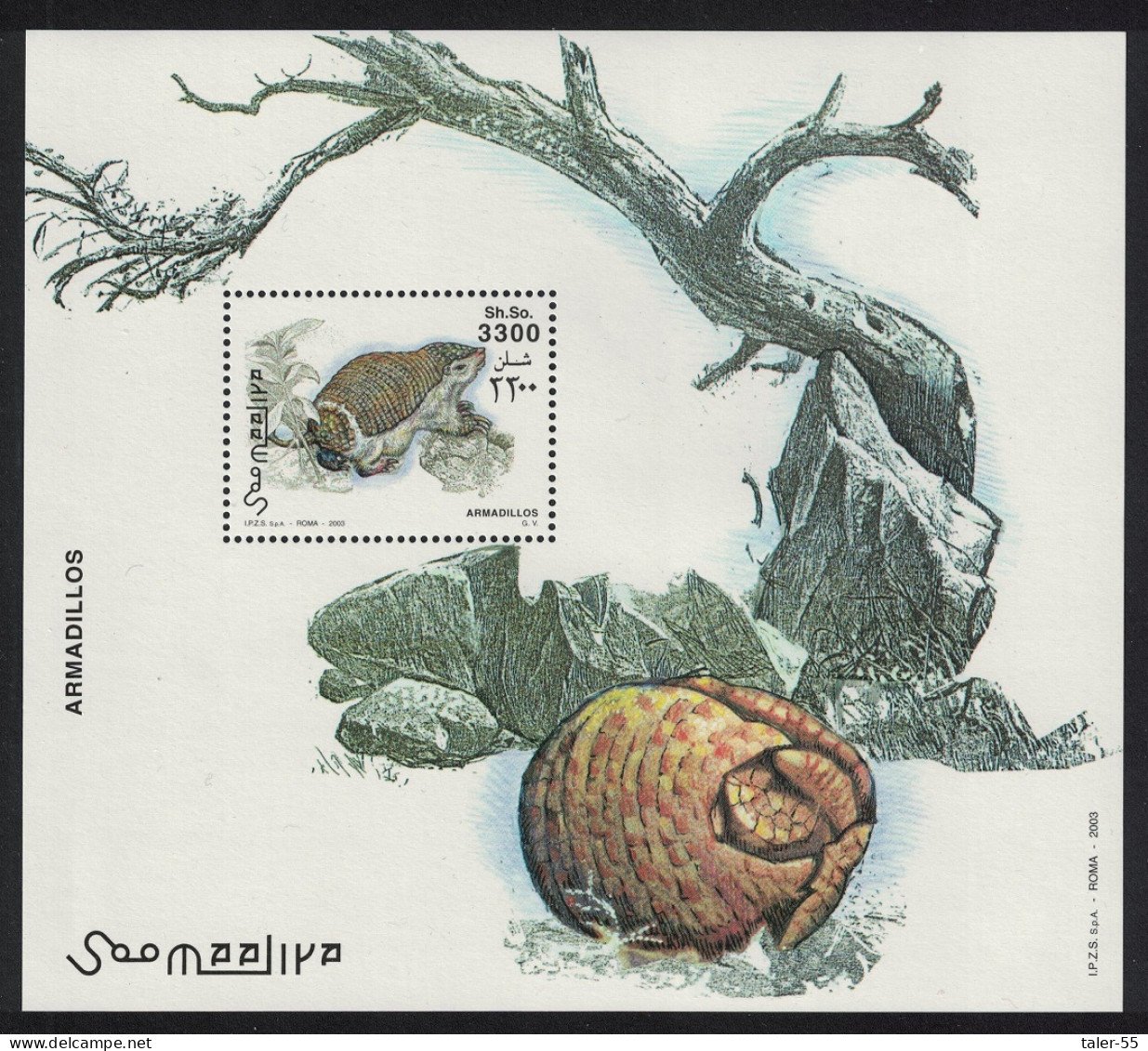 Somalia Armadillo MS 2003 MNH - Somalie (1960-...)