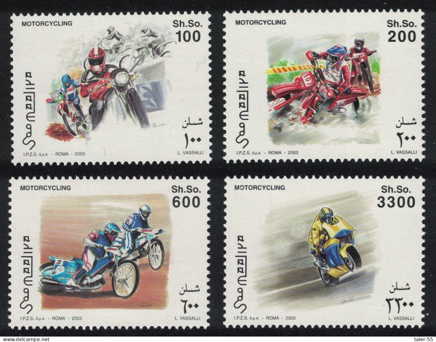 Somalia Motorcycling 4v 2003 MNH - Somalie (1960-...)