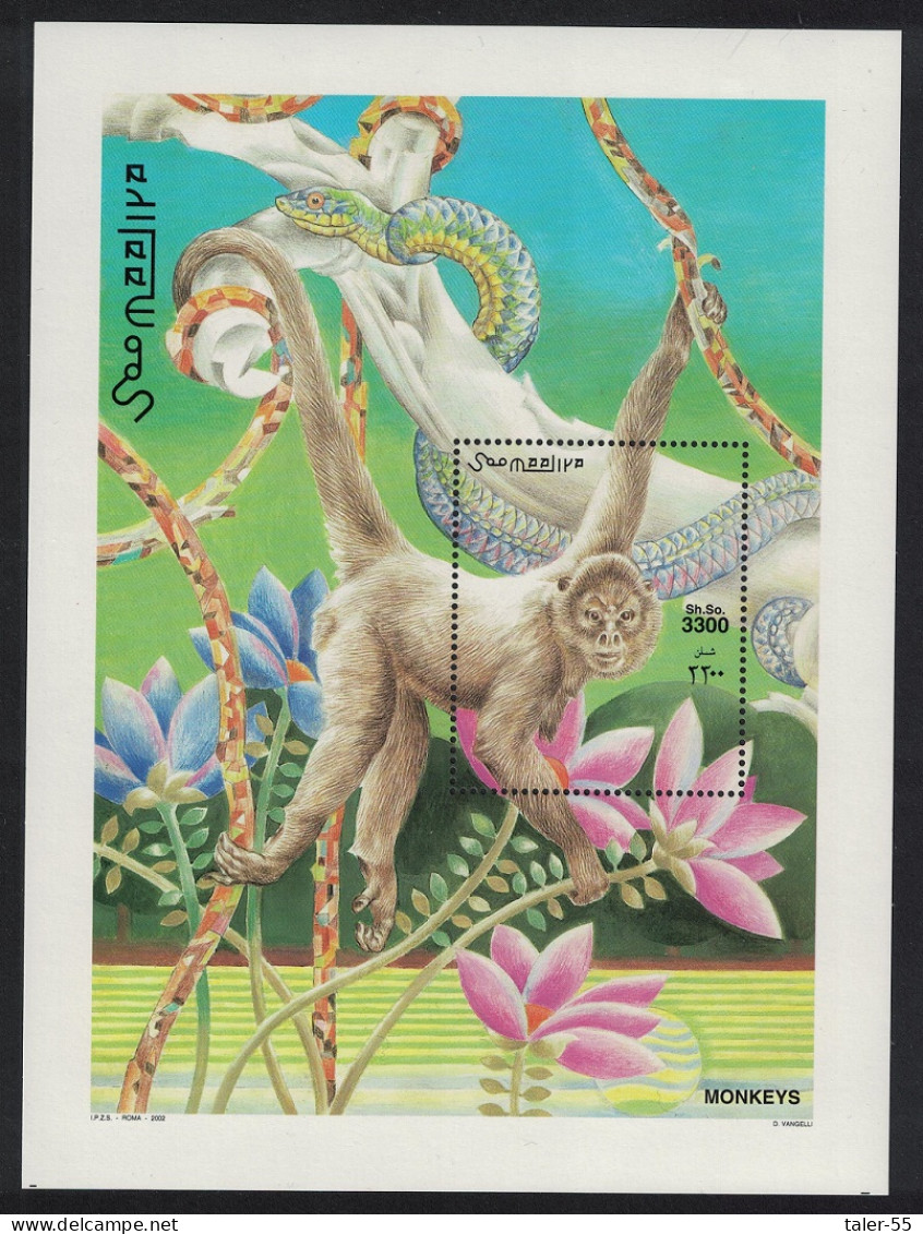 Somalia Monkeys MS 2002 MNH MI#Block 90 - Somalia (1960-...)