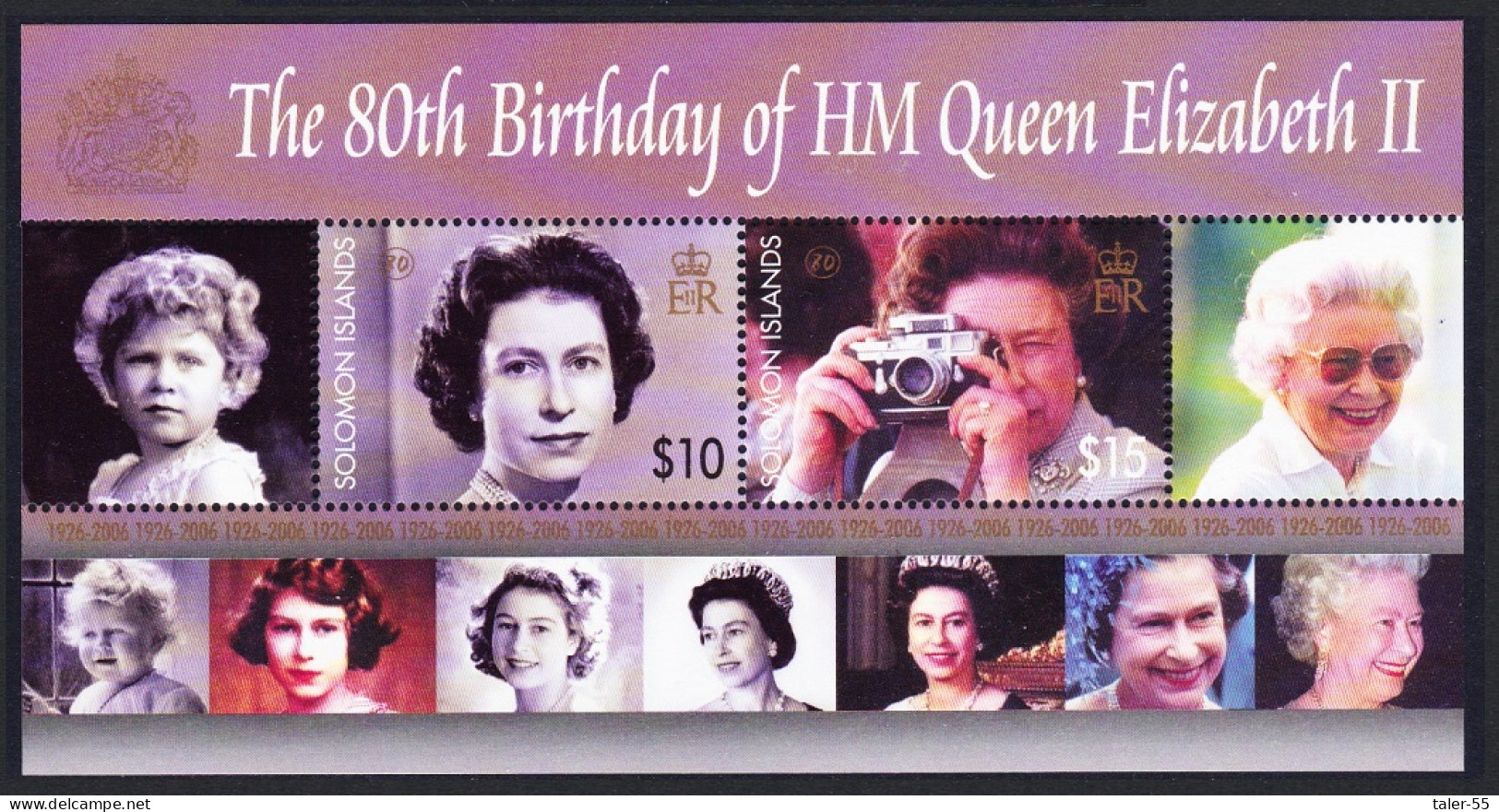 Solomon Is. 80th Birthday Of HM Queen Elizabeth II MS 2006 MNH SG#MS1170 - Salomon (Iles 1978-...)