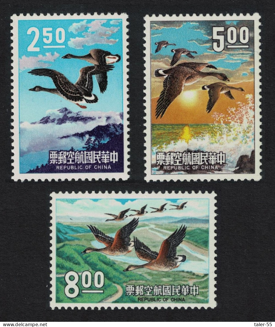 Taiwan Bean Geese Birds 3v 1969 MNH SG#709-711 MI#731-733 - Neufs