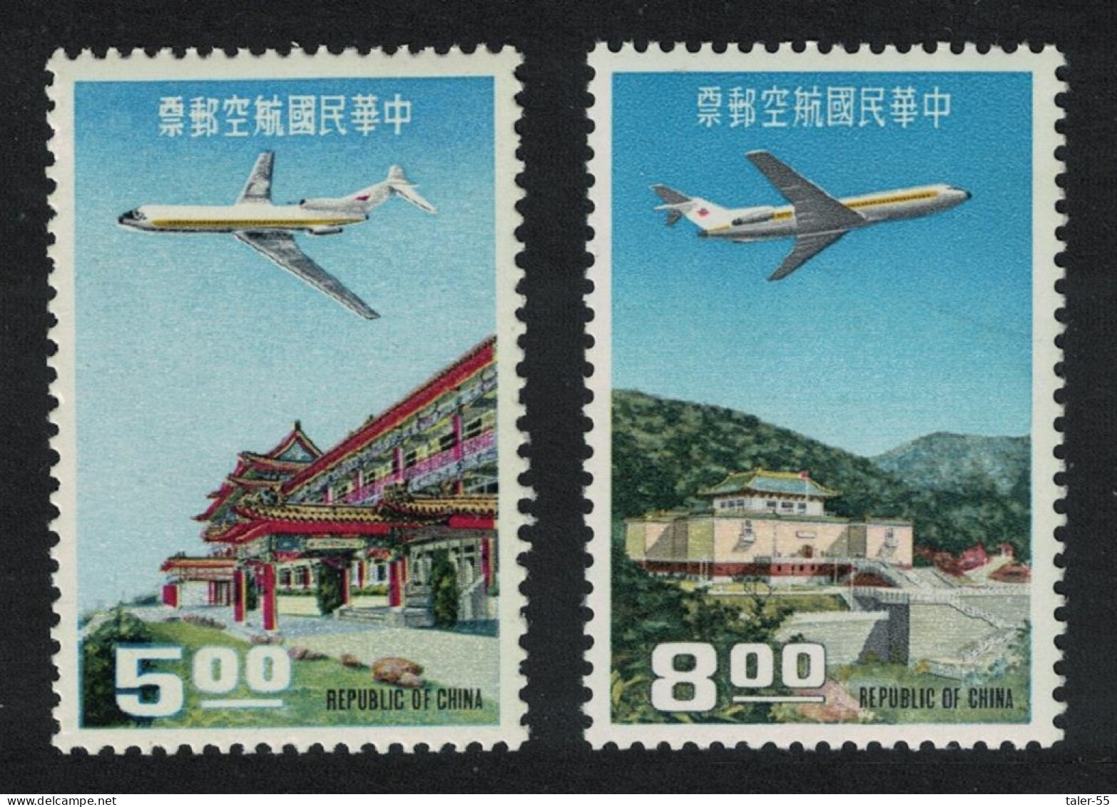 Taiwan Boeing 727-100 2v 1967 MNH SG#602-603 MI#624-625 - Neufs