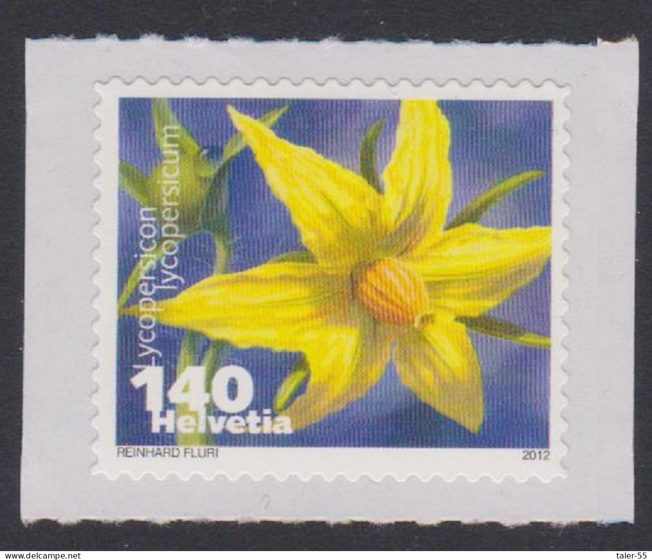 Switzerland Lycopersicon - Tomato Self-adhesive 2012 MNH - Nuovi