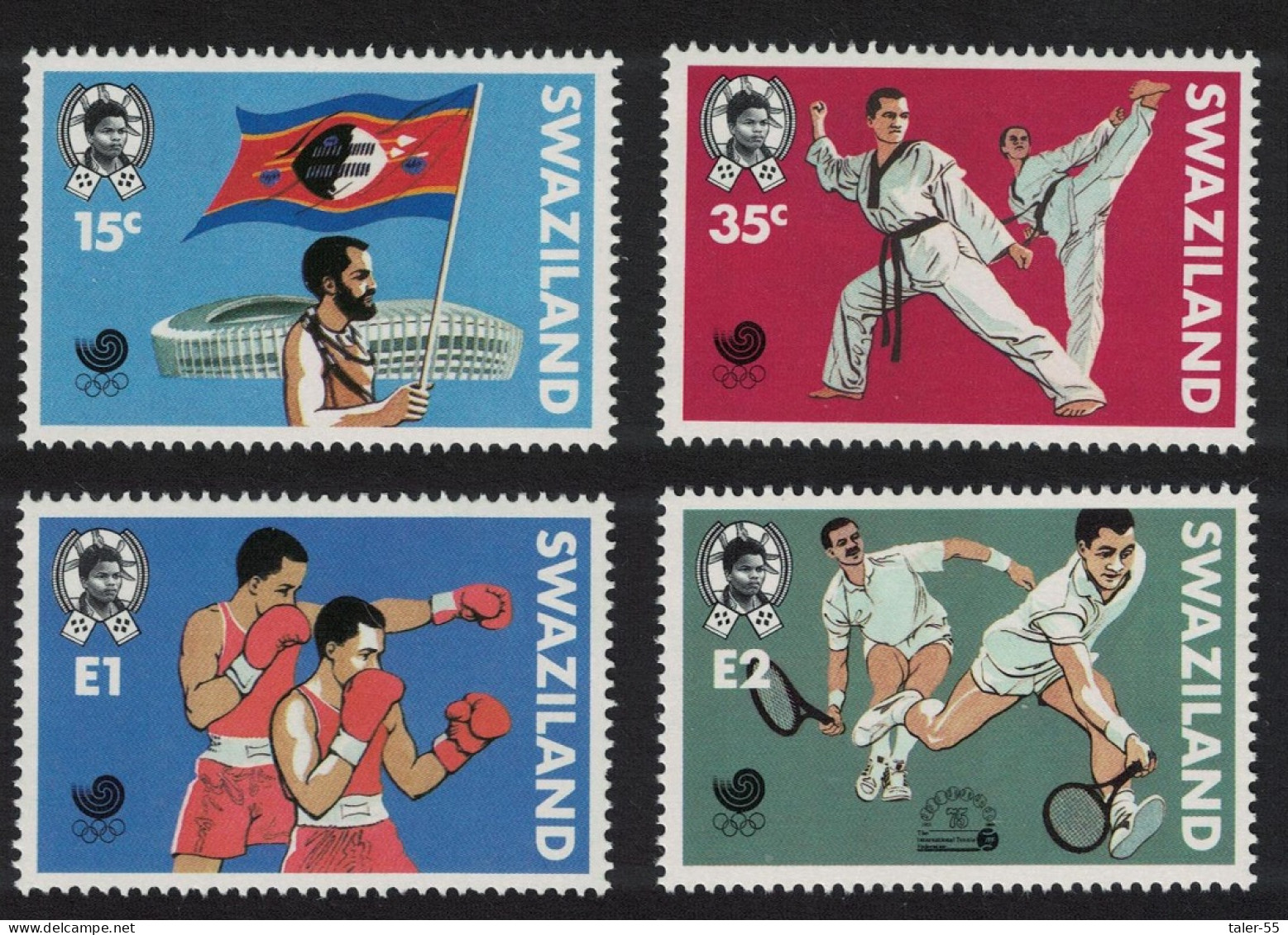 Swaziland Boxing Judo Tennis Olympic Games Seoul 4v 1988 MNH SG#545-548 - Swaziland (1968-...)