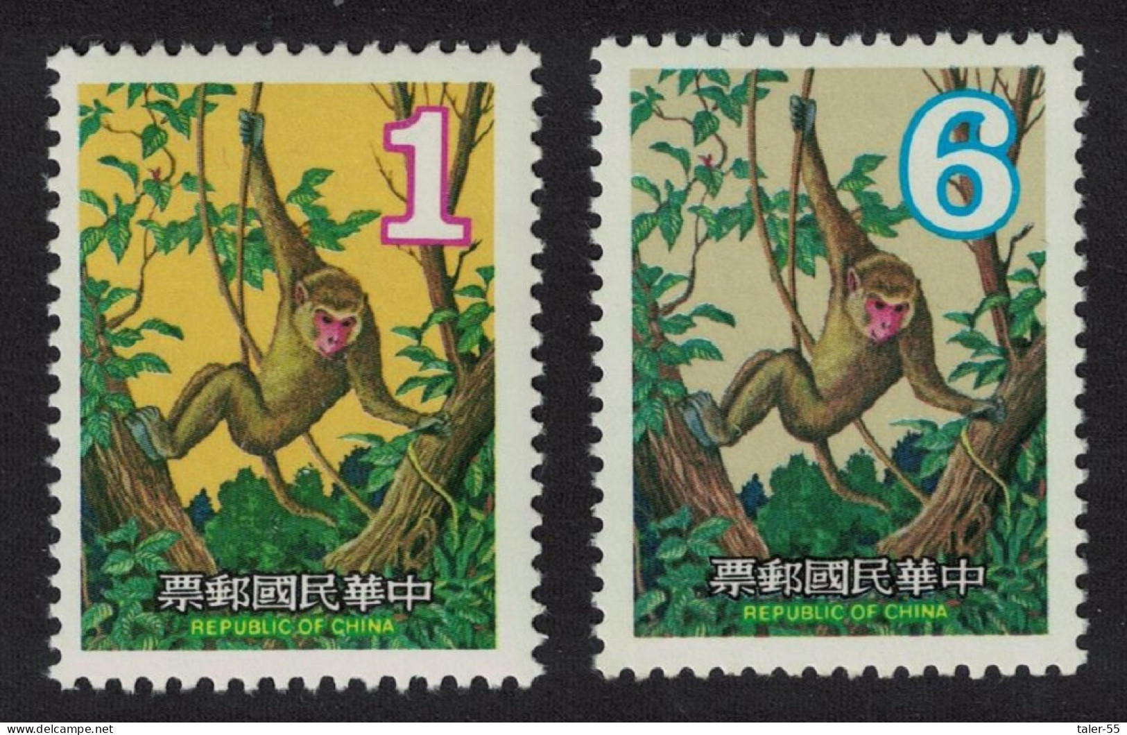 Taiwan Chinese New Year Of The Monkey 2v 1979 MNH SG#1278-1279 - Ongebruikt