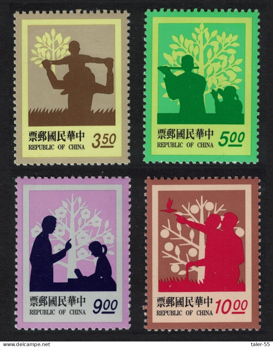 Taiwan Parent-Child Relationships 4v 1993 MNH SG#2142-2145 - Ungebraucht