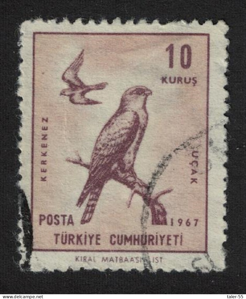 Turkey Common Kestrel Bird 1967 Canc SG#2208 - Oblitérés