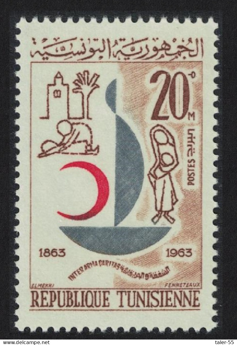 Tunisia Red Cross Centenary 1963 MNH SG#588 Sc#438 - Tunesien (1956-...)