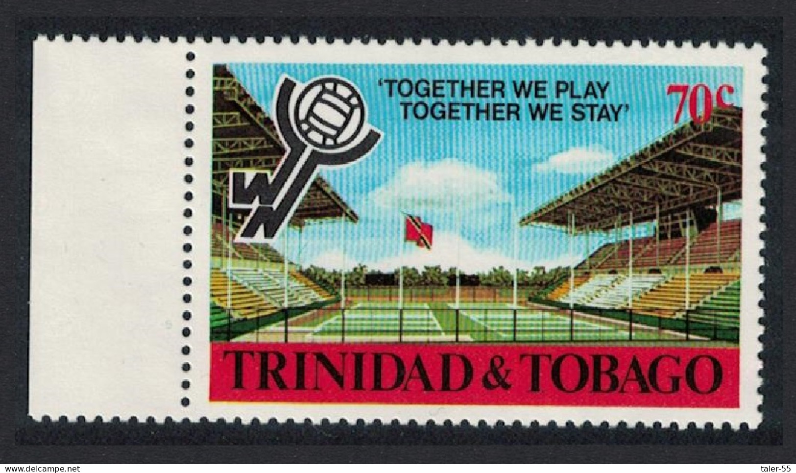 Trinidad And Tobago World Netball Tournament Left Margin 1980 MNH SG#580 - Trinidad & Tobago (1962-...)