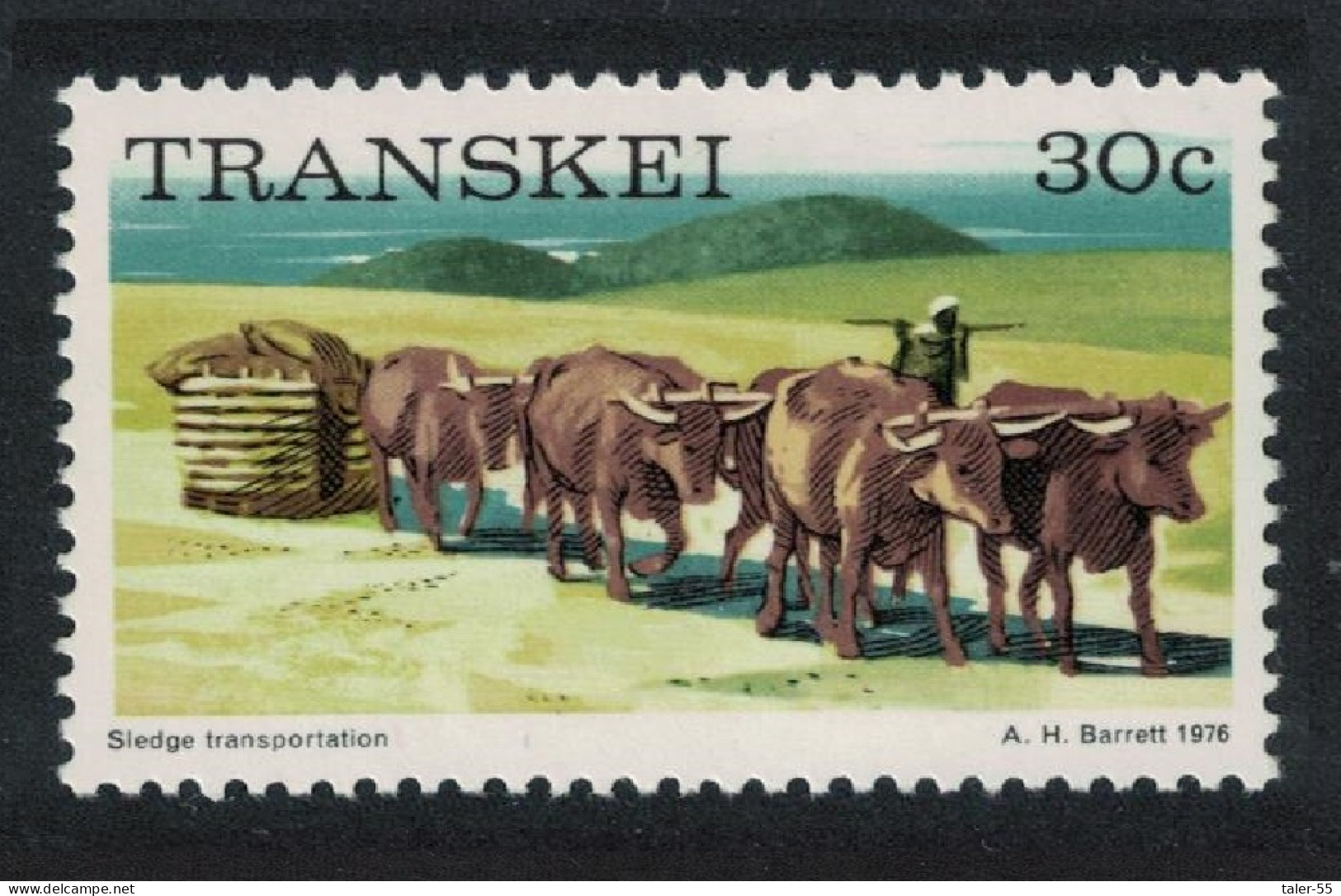 Transkei Sledge Transportation 30c Perf 14*14¼ 1980 MNH SG#14a MI#14Cx - Transkei