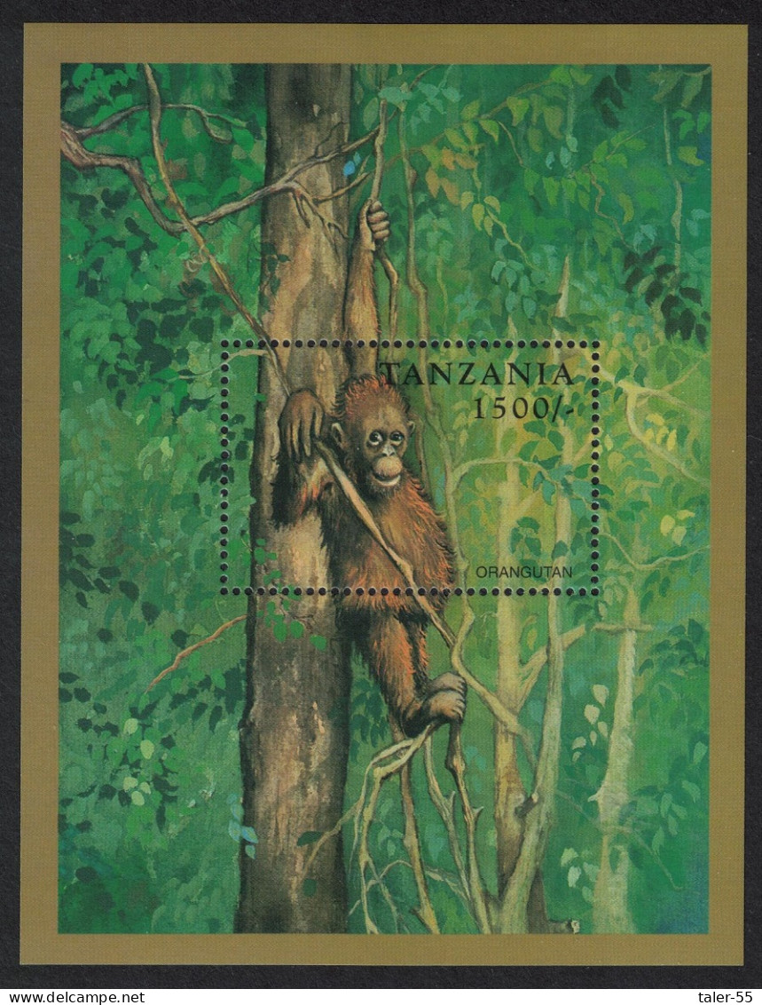 Tanzania Orangutan MS 1996 MNH Sc#1696 - Tanzania (1964-...)
