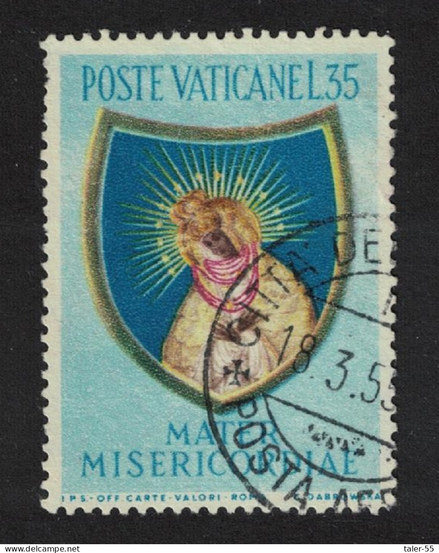 Vatican Termination Of Marian Year 35L 1954 Canc SG#213 - Gebruikt