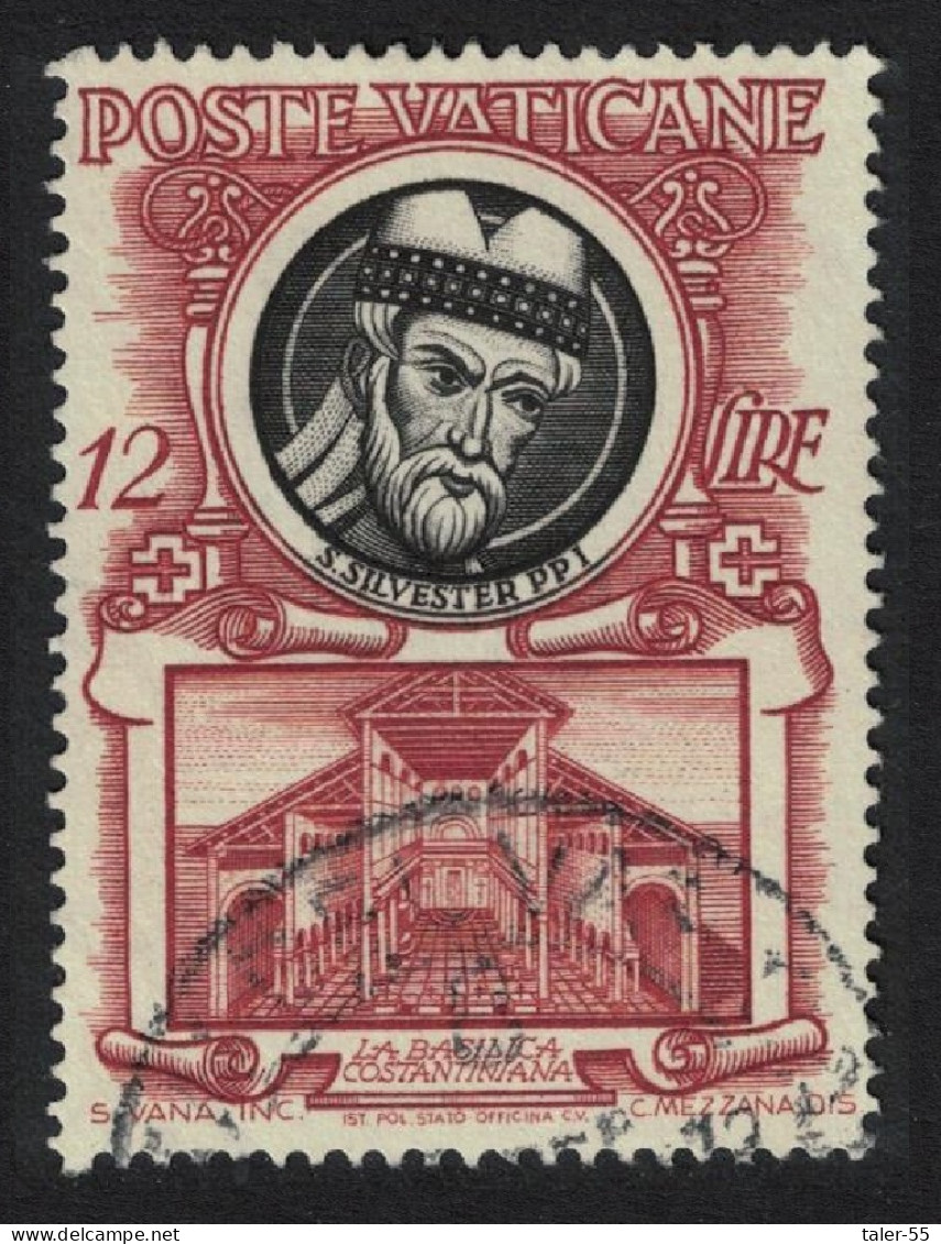 Vatican St Sylvester And Constantine's Basilica T1 1953 MNH SG#182 - Nuevos