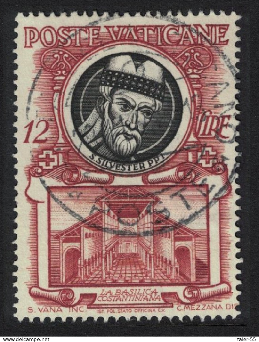 Vatican St Sylvester And Constantine's Basilica T2 1953 MNH SG#182 - Nuevos