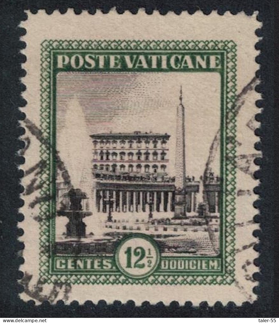 Vatican Wing Of Vatican 12½c T3 1933 Canc SG#21 - Usados