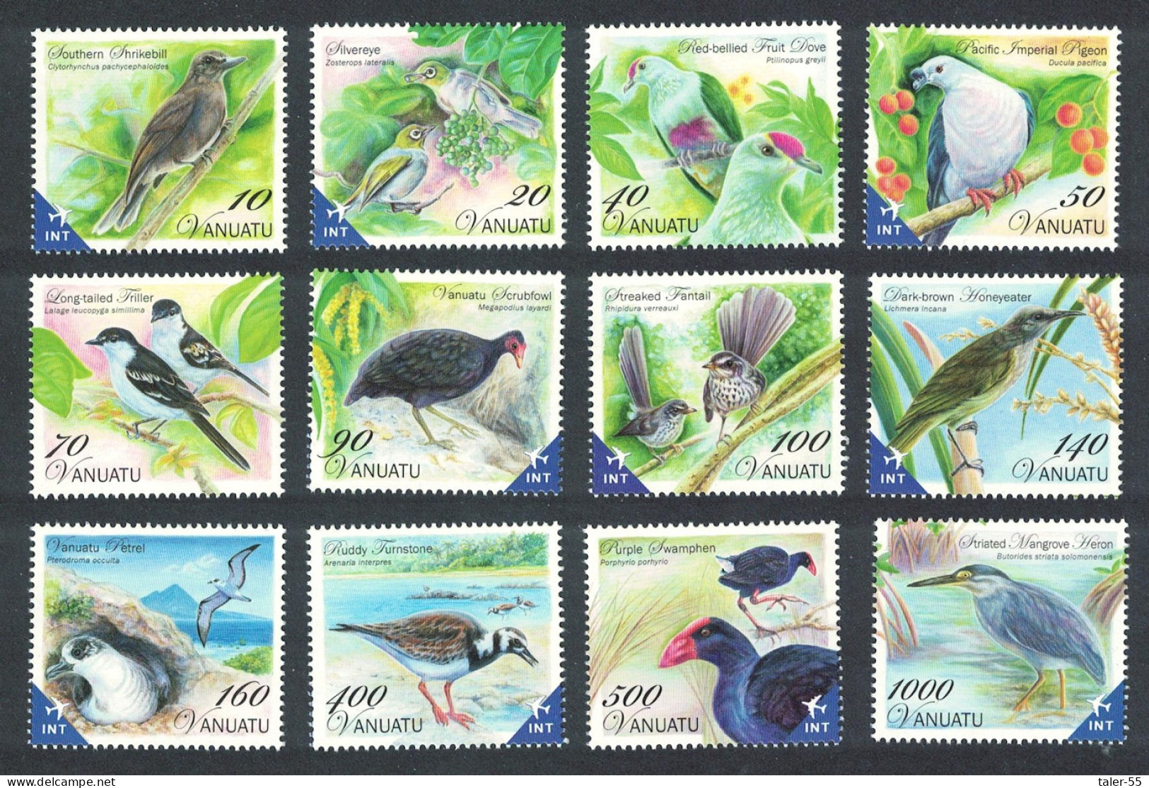 Vanuatu Heron Dove Swamphen Petrel Birds 12v 2012 MNH SG#1118-1129 Sc#1025-1036 - Vanuatu (1980-...)