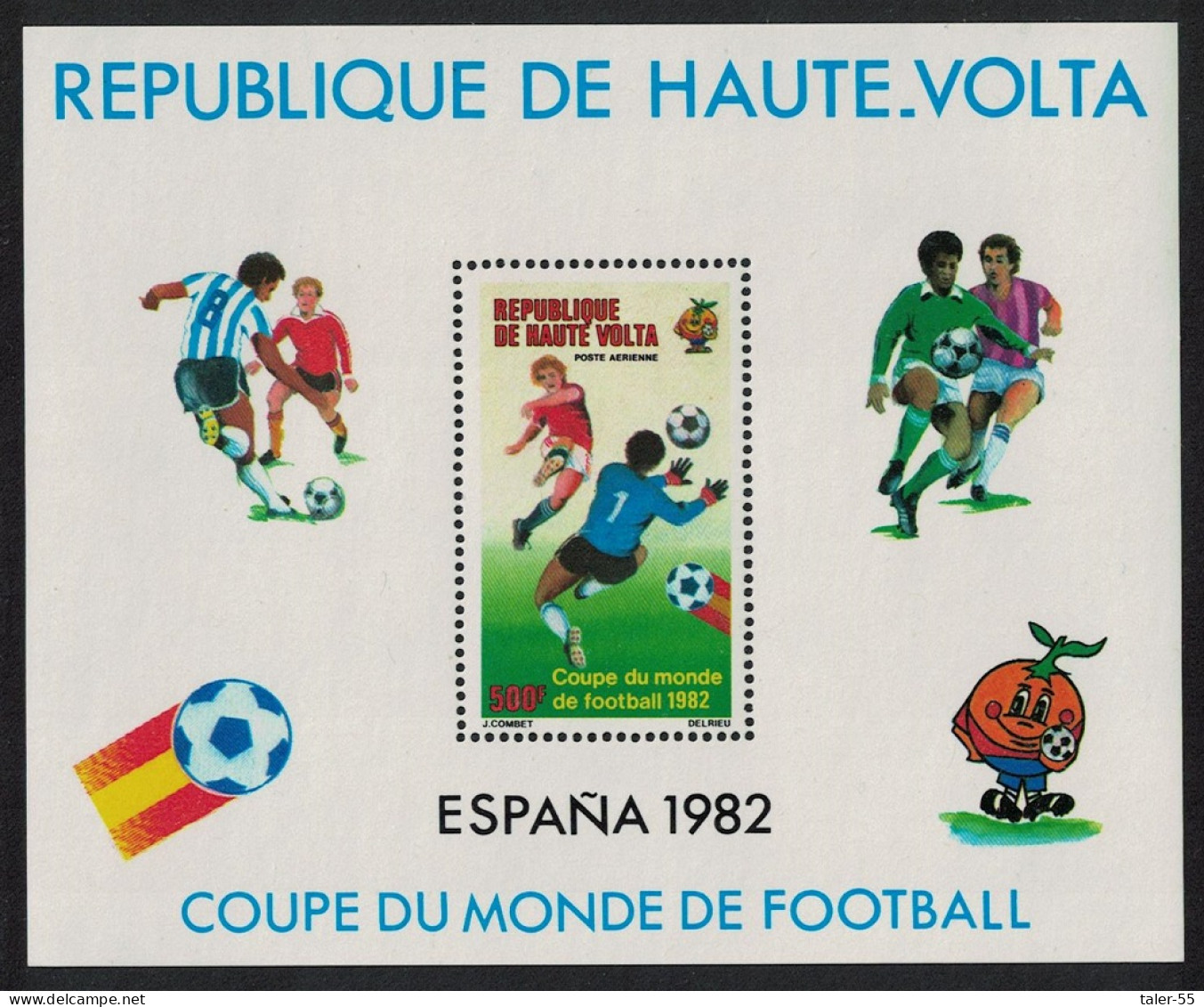 Upper Volta World Cup Football Championship Spain MS 1982 MNH SG#MS638 - Alto Volta (1958-1984)