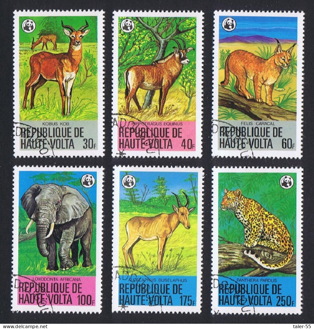 Upper Volta WWF Endangered Animals 6v 1979 CTO SG#528-533 MI#760-765 Sc#506-511 - Alto Volta (1958-1984)