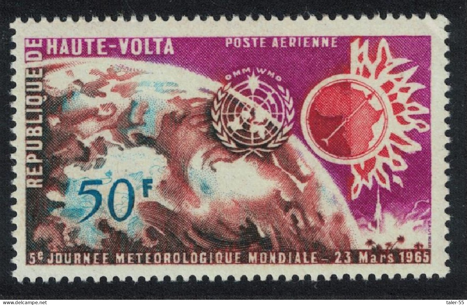 Upper Volta World Meteorological Day 1965 MNH SG#158 - Alto Volta (1958-1984)