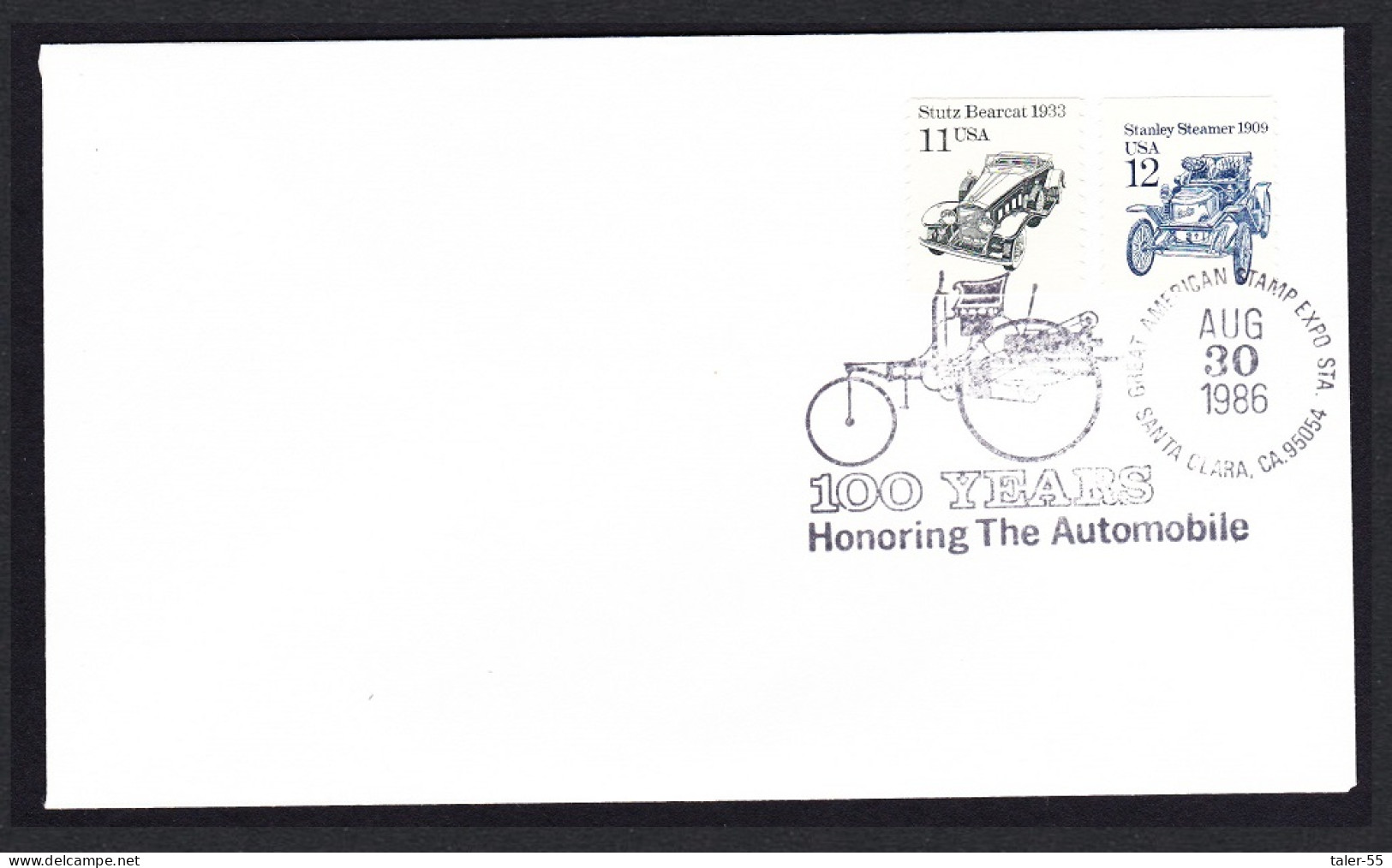 USA Motorcycle Electric Auto 2v FDC 1981 SG#1870+77 Sc#1899+1906 - Usati