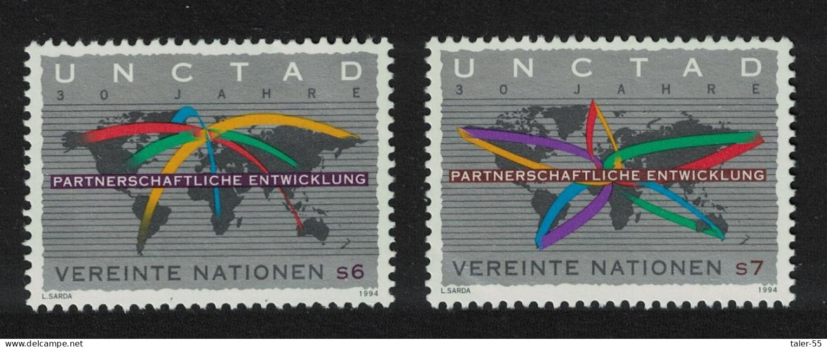 UN Vienna Conference On Trade And Development 2v 1994 MNH SG#V175-V176 - Autres & Non Classés